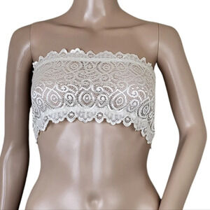 Intimately People Womens Ivory Lace Seamless Bandeau
